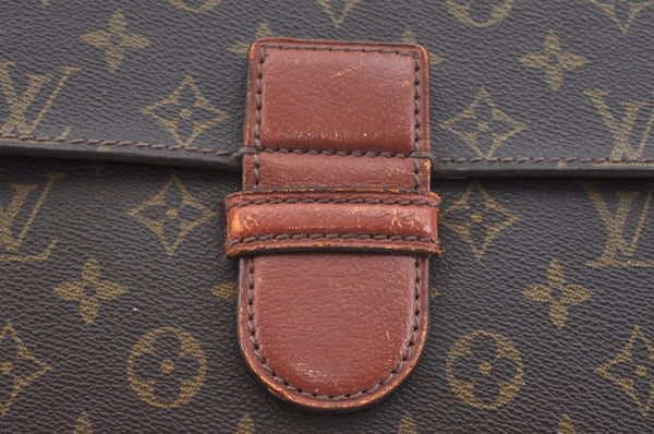 Authentic Louis Vuitton Monogram Poche Ministre Document Case M53445 LV K9297