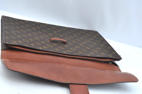 Authentic Louis Vuitton Monogram Poche Ministre Document Case M53445 LV K9297