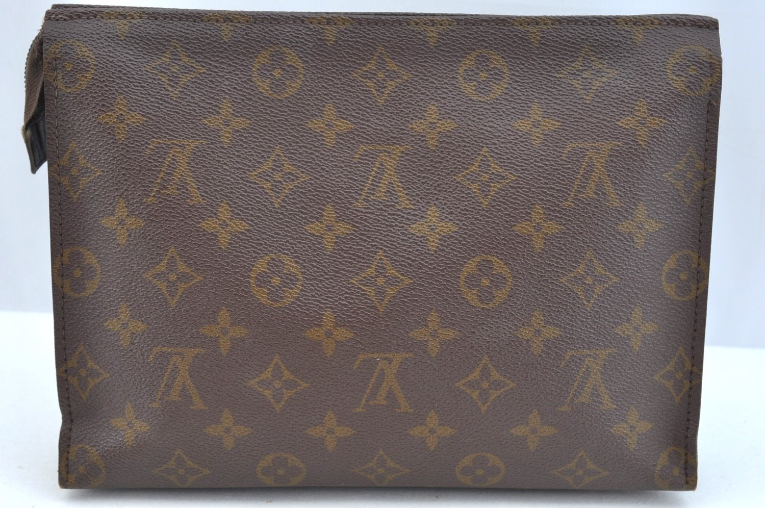 Auth Louis Vuitton Monogram Poche Toilette 26 Cosmetics Pouch Old Model LV K9308