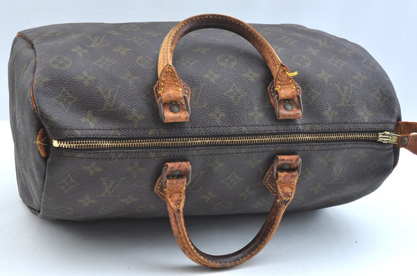 Authentic Louis Vuitton Monogram Speedy 35 Hand Boston Bag Old Model LV K9310