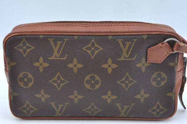 Auth Louis Vuitton Monogram Pochette Sport PM Clutch Hand Bag Old Model LV K9311