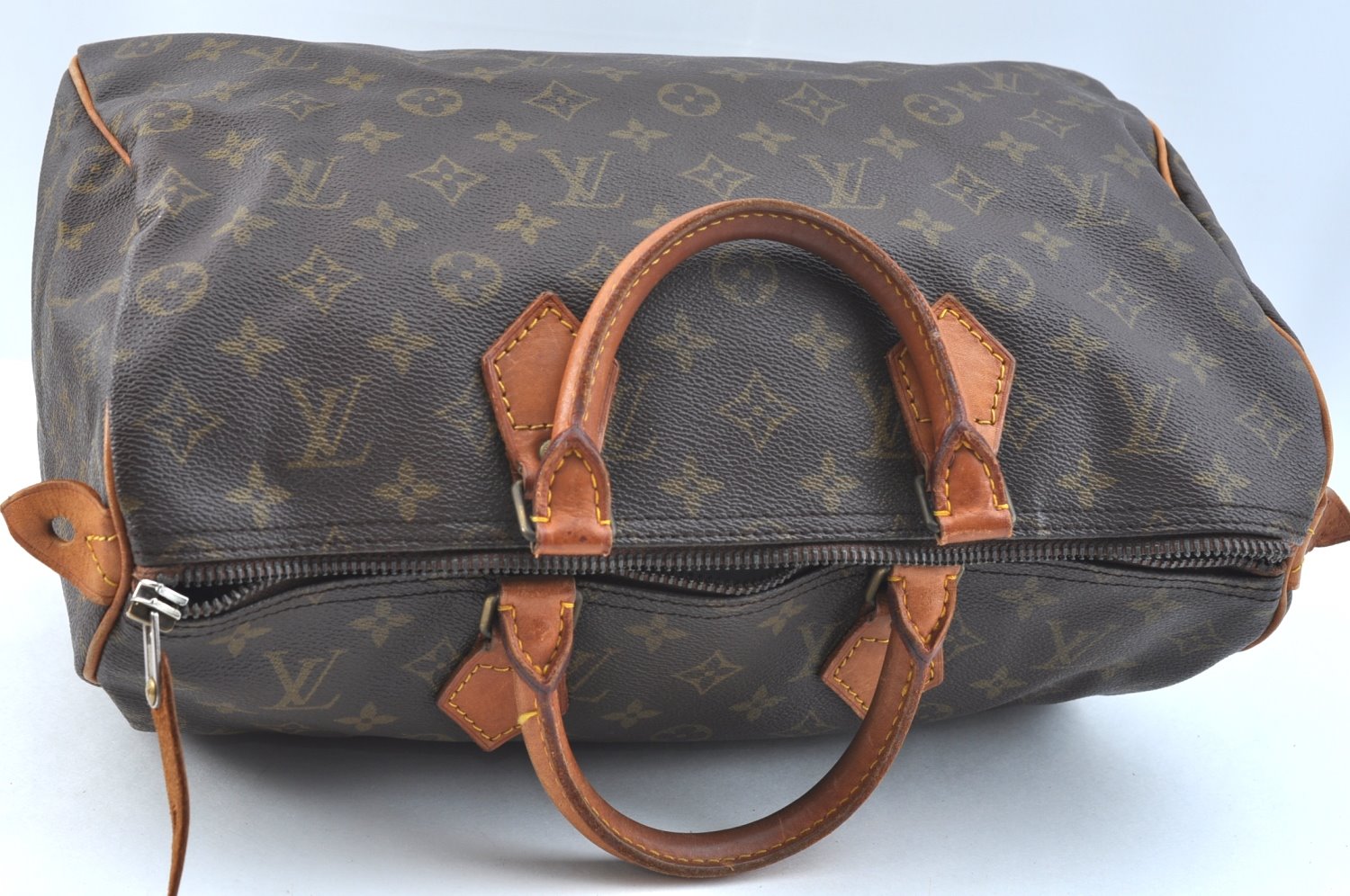 Authentic Louis Vuitton Monogram Speedy 35 Hand Boston Bag M41524 LV K9314