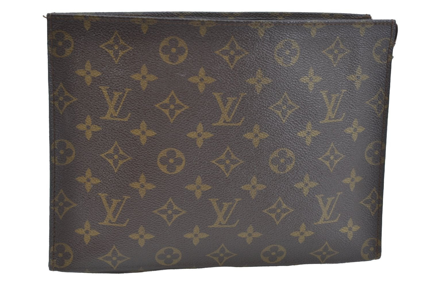 Auth Louis Vuitton Monogram Poche Toilette Cosmetics Pouch Old Model Junk K9320