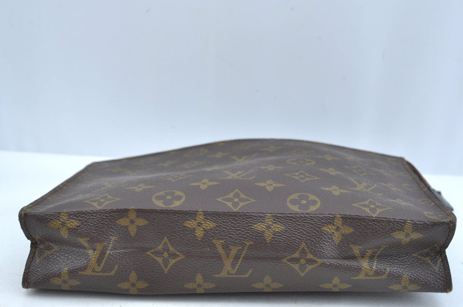 Auth Louis Vuitton Monogram Poche Toilette Cosmetics Pouch Old Model Junk K9320