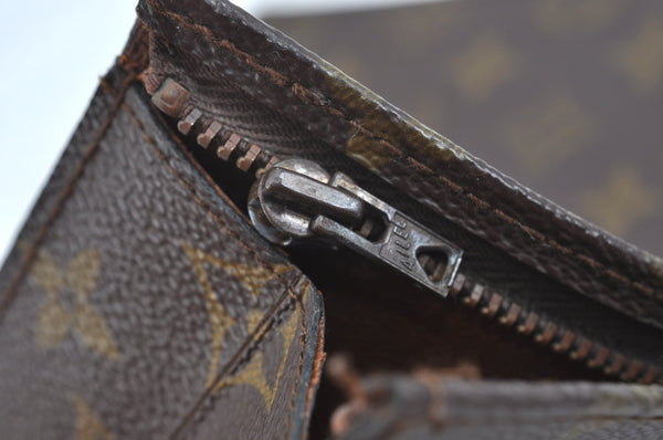 Auth Louis Vuitton Monogram Poche Toilette Cosmetics Pouch Old Model Junk K9320