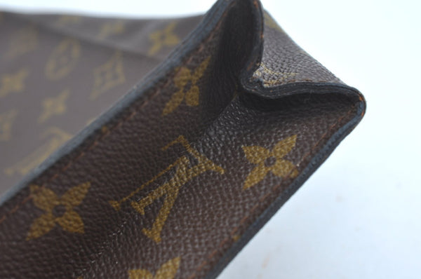 Auth Louis Vuitton Monogram Poche Toilette Cosmetics Pouch Old Model Junk K9320