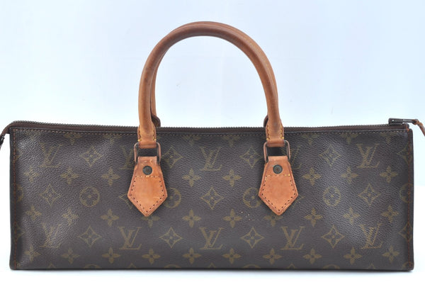 Authentic Louis Vuitton Monogram Sac Trico Hand Bag Old Model LV K9322
