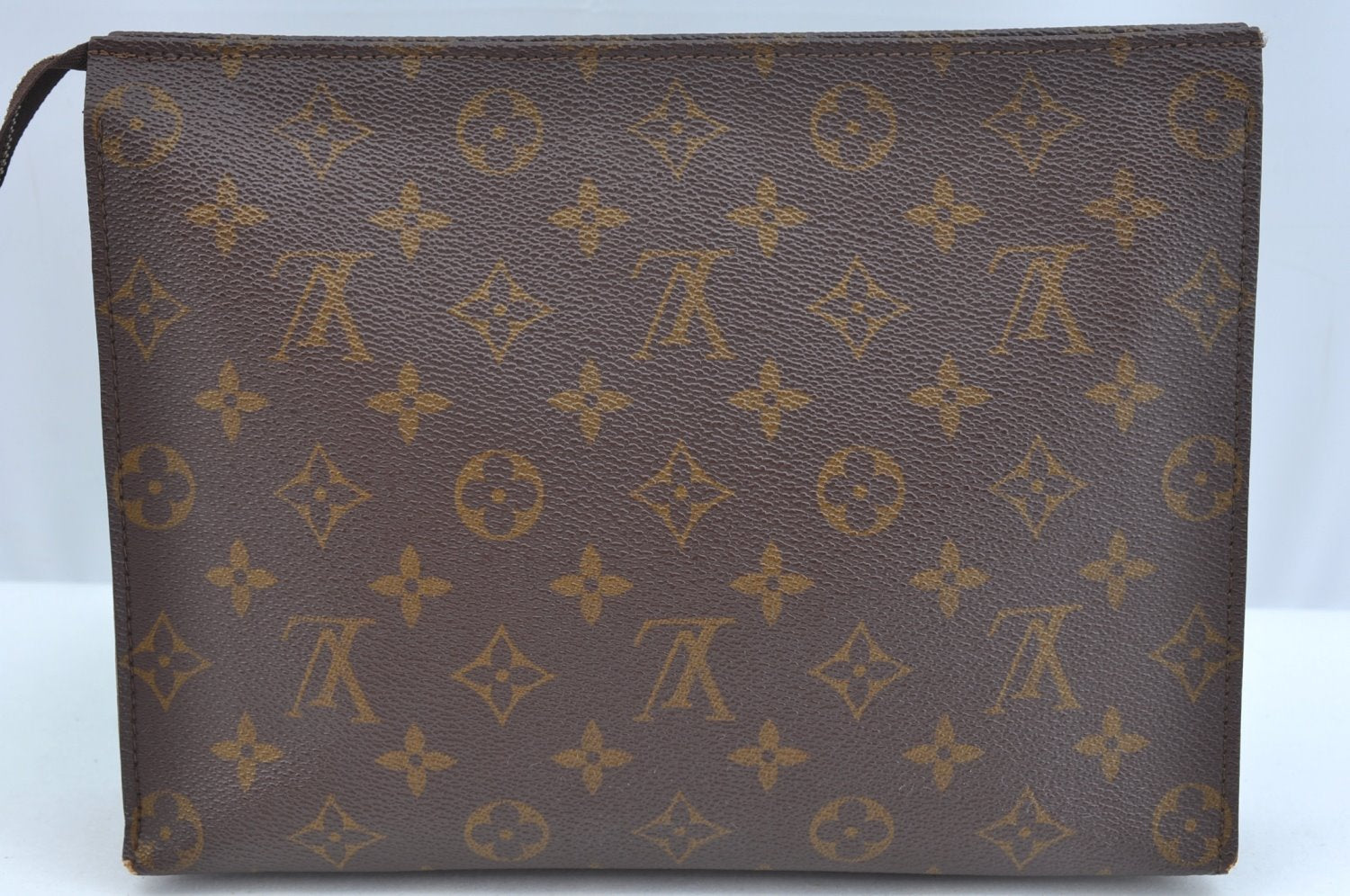 Auth Louis Vuitton Monogram Poche Toilette 26 Cosmetics Pouch Old Model LV K9325