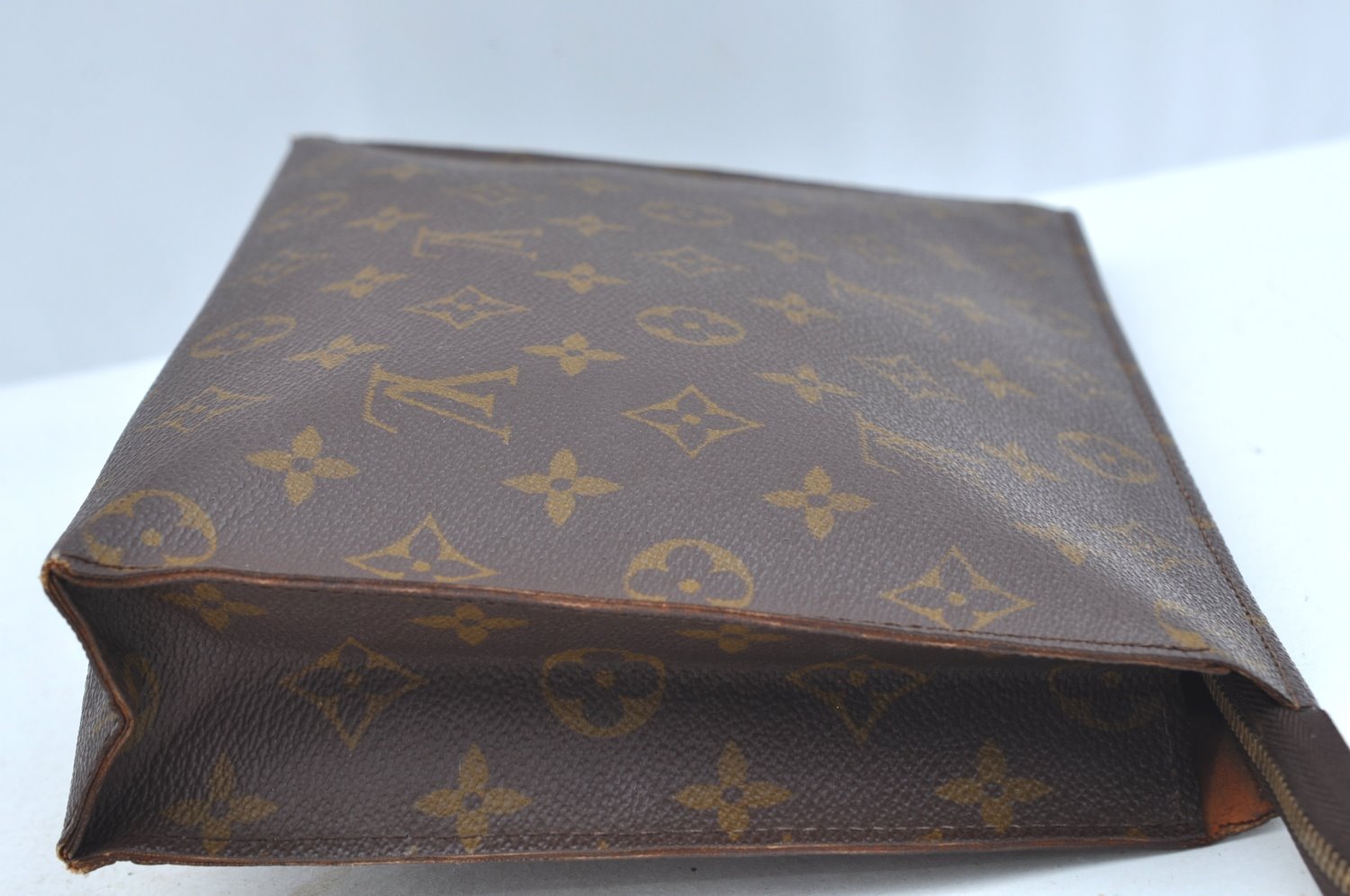 Auth Louis Vuitton Monogram Poche Toilette 26 Cosmetics Pouch Old Model LV K9325