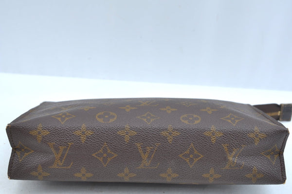 Auth Louis Vuitton Monogram Poche Toilette 26 Cosmetics Pouch Old Model LV K9325
