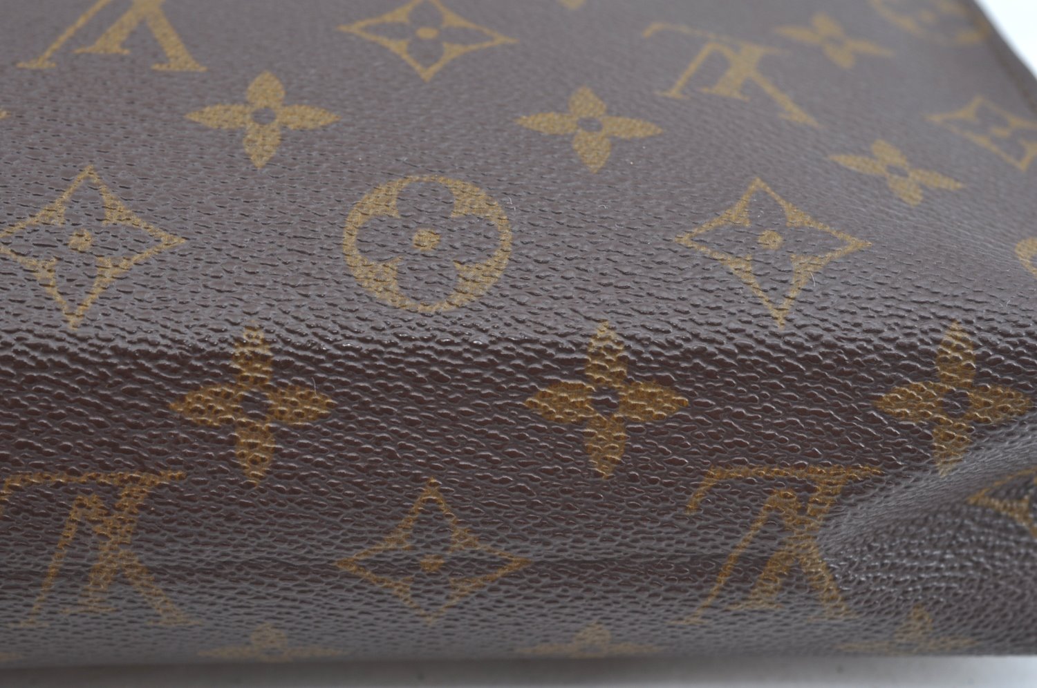 Auth Louis Vuitton Monogram Poche Toilette 26 Cosmetics Pouch Old Model LV K9325