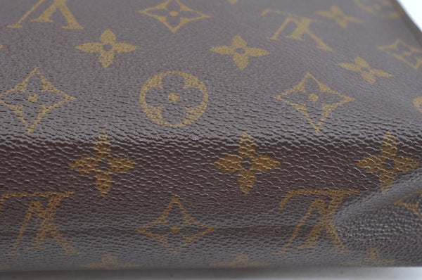 Auth Louis Vuitton Monogram Poche Toilette 26 Cosmetics Pouch Old Model LV K9325