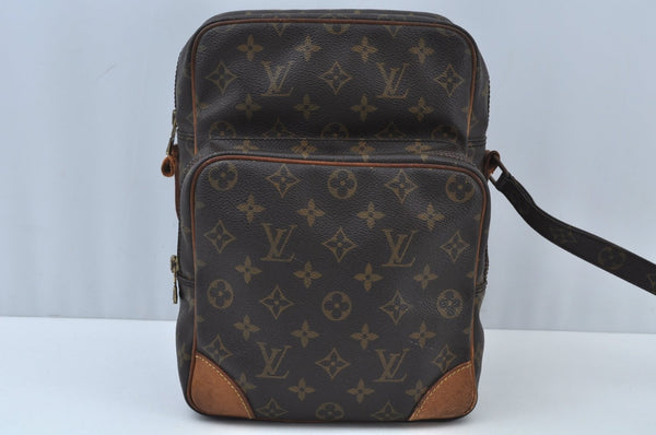 Authentic Louis Vuitton Monogram Amazone GM Shoulder Cross Bag M45232 Junk K9326