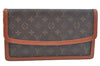 Auth Louis Vuitton Monogram Pochette Dame GM Clutch Hand Bag Old Model LV K9332