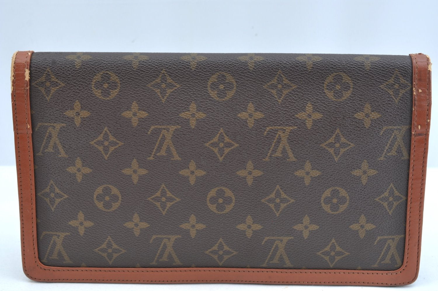 Auth Louis Vuitton Monogram Pochette Dame GM Clutch Hand Bag Old Model LV K9332
