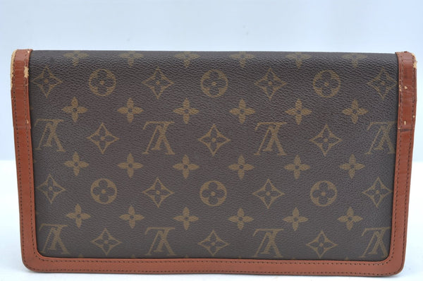 Auth Louis Vuitton Monogram Pochette Dame GM Clutch Hand Bag Old Model LV K9332