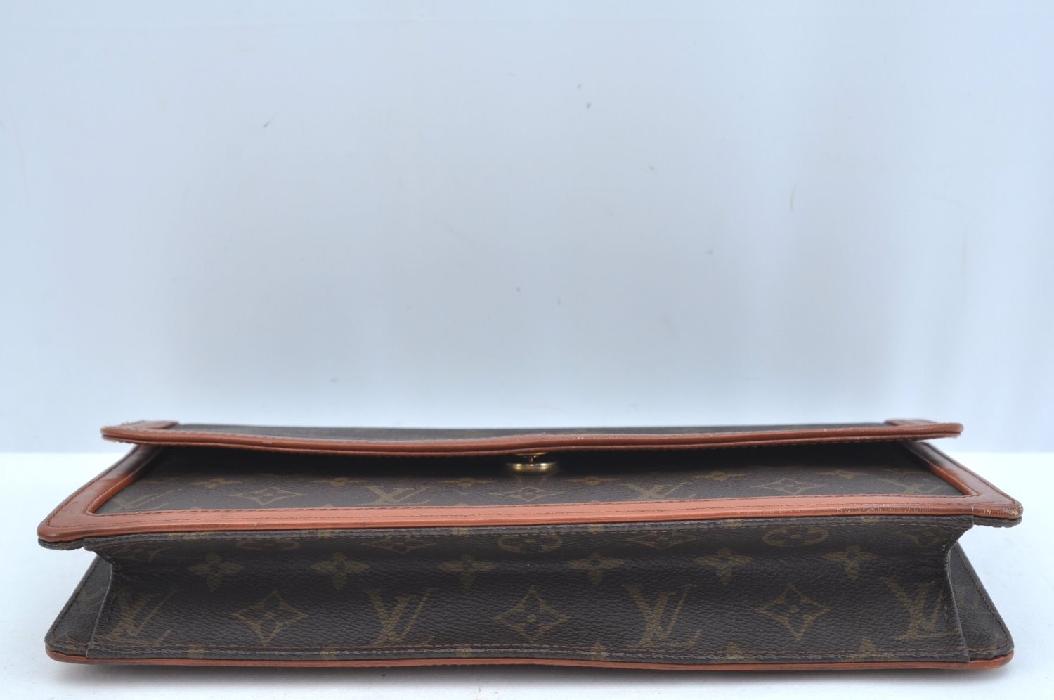 Auth Louis Vuitton Monogram Pochette Dame GM Clutch Hand Bag Old Model LV K9332