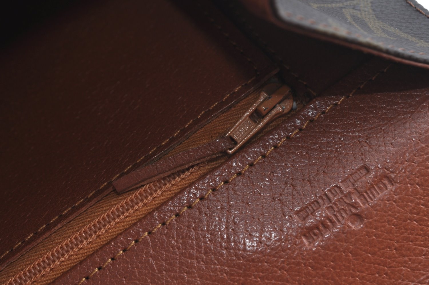 Auth Louis Vuitton Monogram Pochette Dame GM Clutch Hand Bag Old Model LV K9332