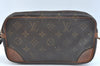 Auth Louis Vuitton Monogram Marly Dragonne PM Clutch Hand Bag Old Model LV K9334
