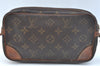 Auth Louis Vuitton Monogram Marly Dragonne PM Clutch Hand Bag Old Model LV K9334