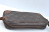 Auth Louis Vuitton Monogram Marly Dragonne PM Clutch Hand Bag Old Model LV K9334