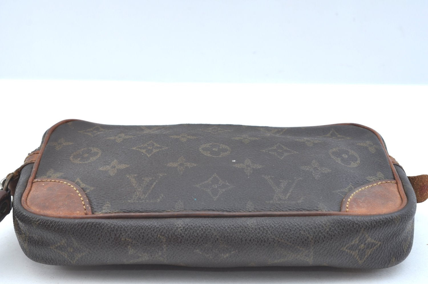 Auth Louis Vuitton Monogram Marly Dragonne PM Clutch Hand Bag Old Model LV K9334