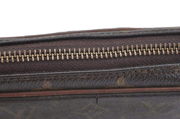 Auth Louis Vuitton Monogram Marly Dragonne PM Clutch Hand Bag Old Model LV K9334