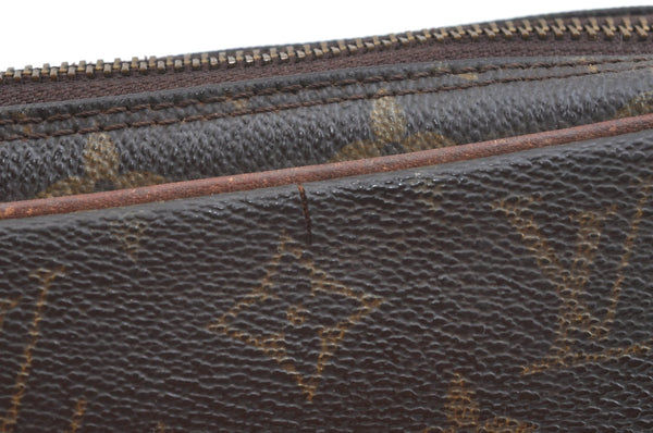 Auth Louis Vuitton Monogram Marly Dragonne PM Clutch Hand Bag Old Model LV K9334