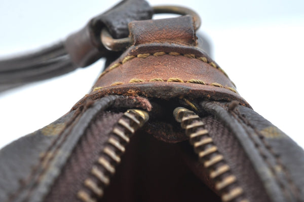 Auth Louis Vuitton Monogram Marly Dragonne PM Clutch Hand Bag Old Model LV K9334