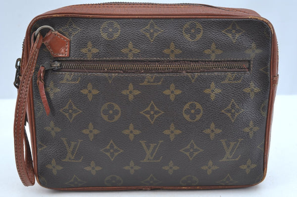 Auth Louis Vuitton Monogram Pochette Sport Clutch Hand Bag Old Model Junk K9344