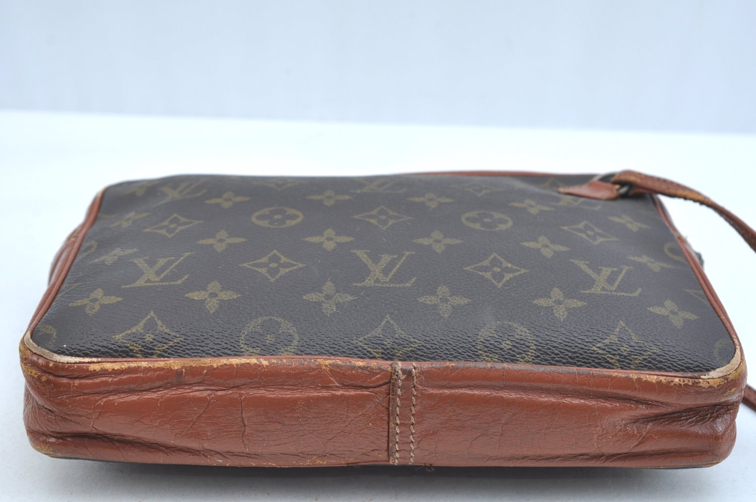 Auth Louis Vuitton Monogram Pochette Sport Clutch Hand Bag Old Model Junk K9344