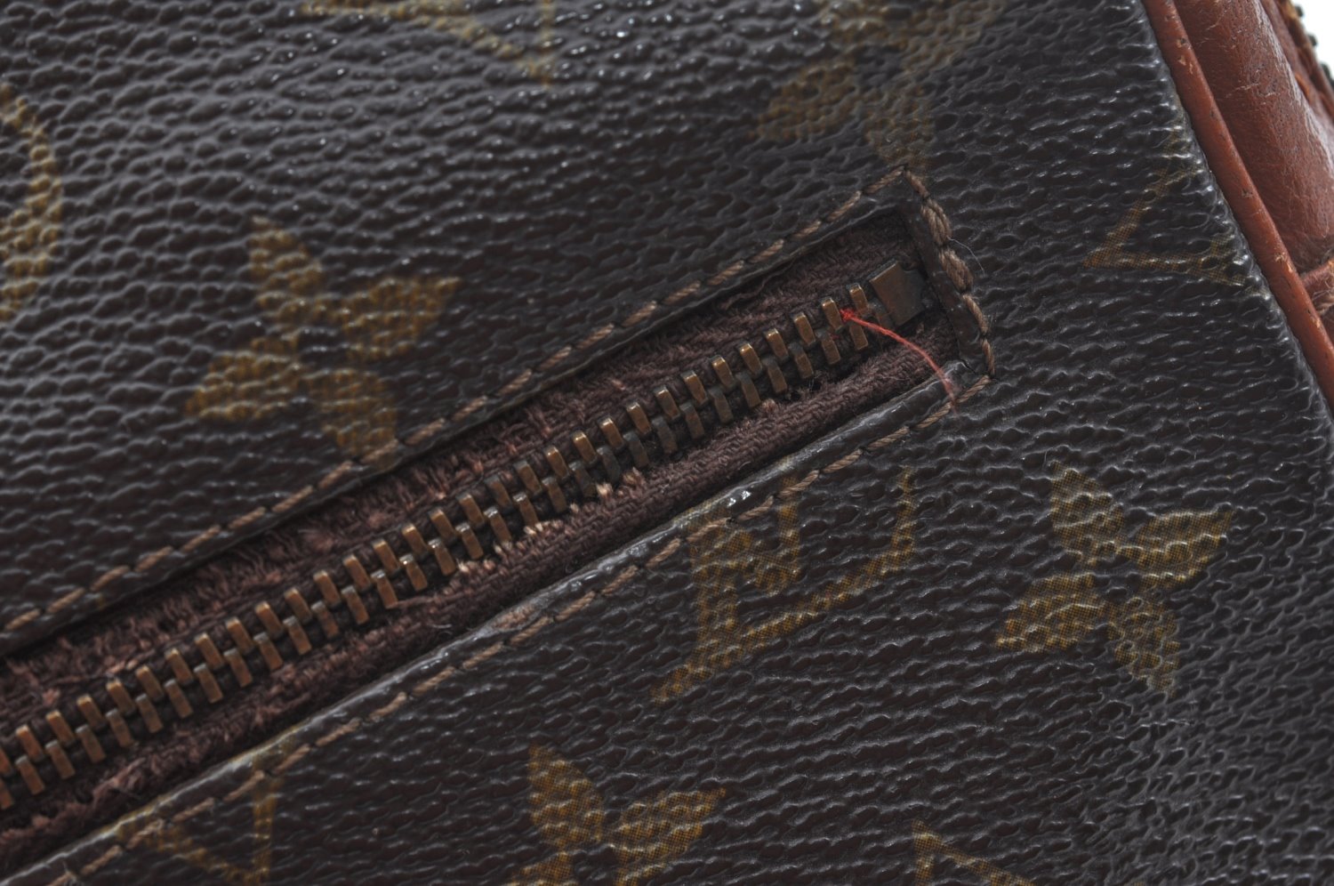 Auth Louis Vuitton Monogram Pochette Sport Clutch Hand Bag Old Model Junk K9344