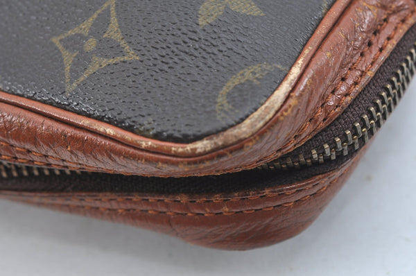 Auth Louis Vuitton Monogram Pochette Sport Clutch Hand Bag Old Model Junk K9344