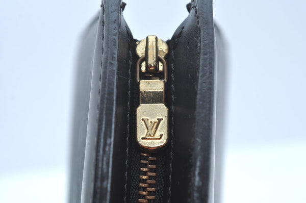 Authentic Louis Vuitton Epi Trousse Crete Clutch Bag Black LV K9350