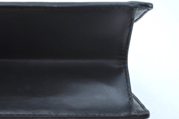 Authentic Louis Vuitton Epi Trousse Crete Clutch Bag Black LV K9350