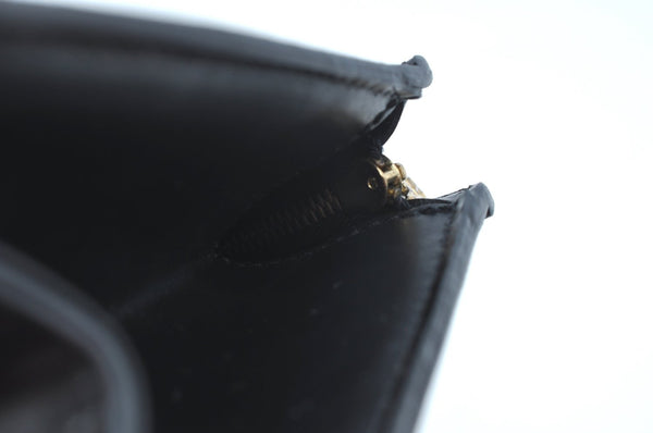 Authentic Louis Vuitton Epi Trousse Crete Clutch Bag Black LV K9350