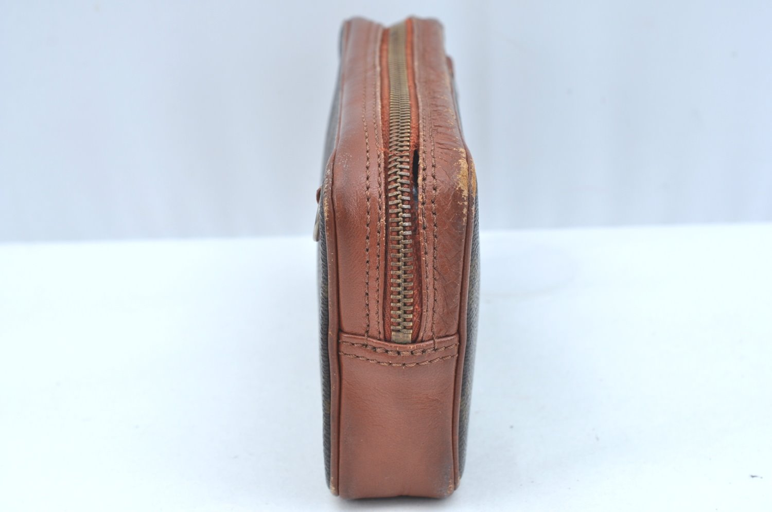 Auth Louis Vuitton Monogram Pochette Sport PM Clutch Hand Bag Old Model LV K9363