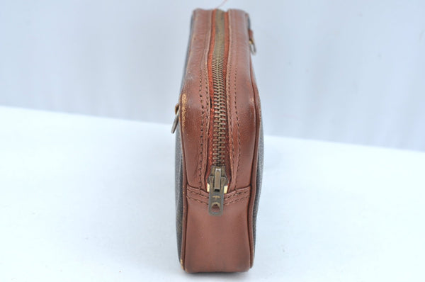 Auth Louis Vuitton Monogram Pochette Sport PM Clutch Hand Bag Old Model LV K9363