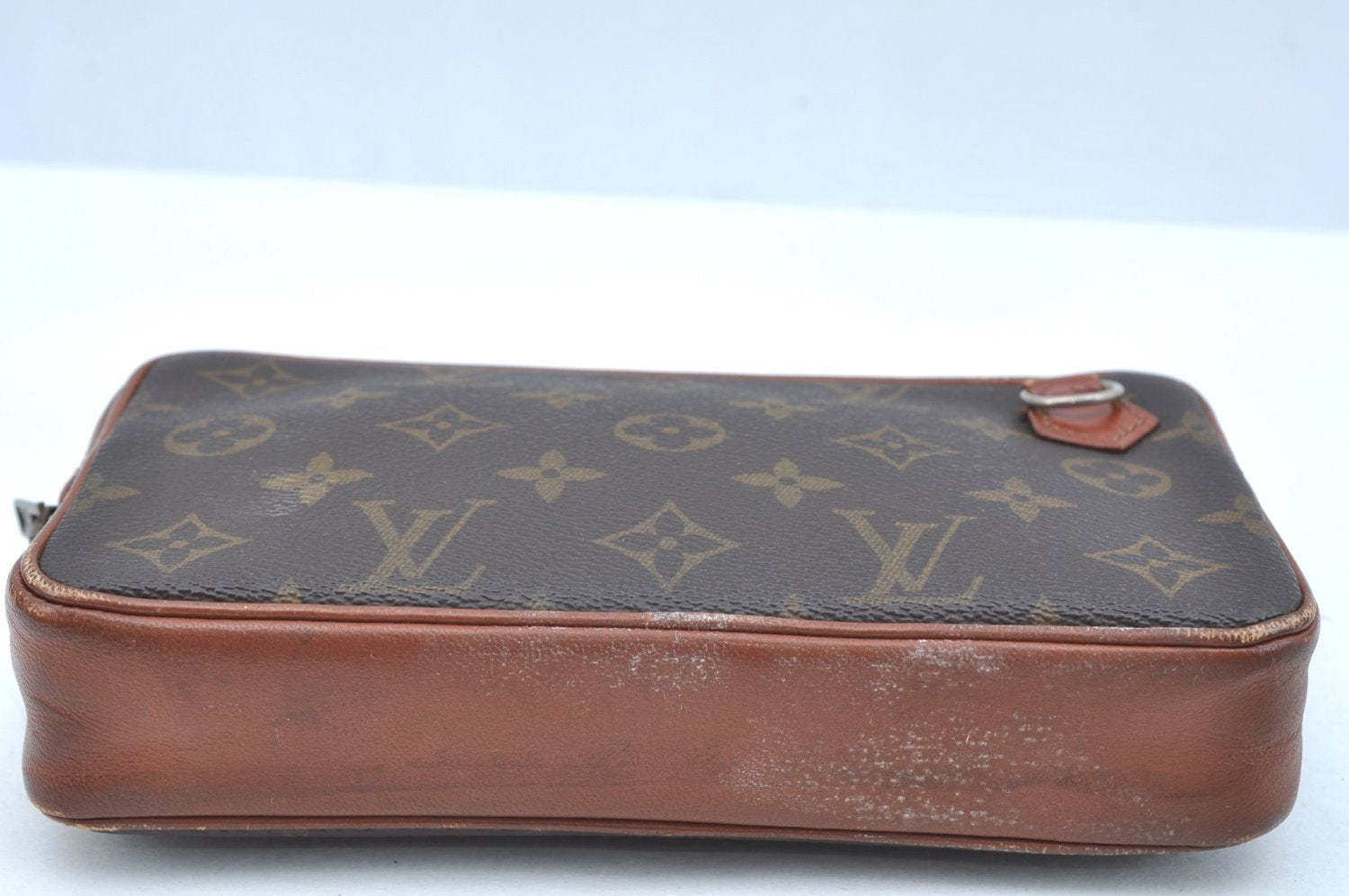 Auth Louis Vuitton Monogram Pochette Sport PM Clutch Hand Bag Old Model LV K9363