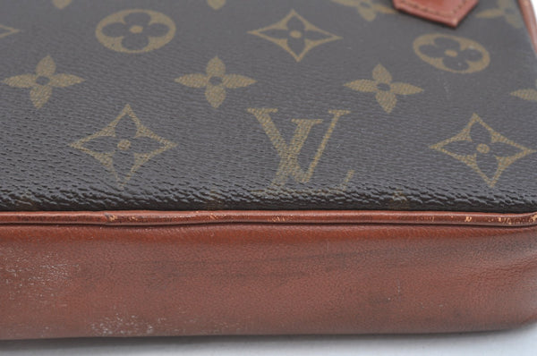 Auth Louis Vuitton Monogram Pochette Sport PM Clutch Hand Bag Old Model LV K9363