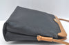 Authentic GUCCI Vintage Shoulder Cross Body Bag Purse Leather Navy Black K9371