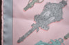 Authentic HERMES Petit Carre 40 Scarf Handkerchief "LANTERNES" Silk Pink K9378