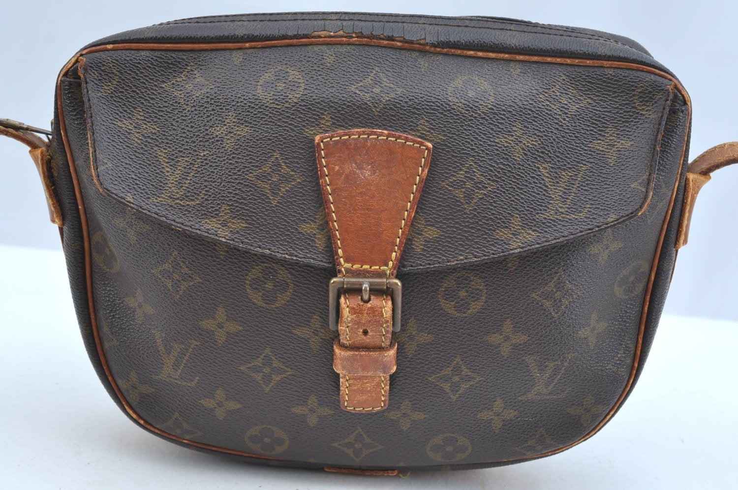 Auth Louis Vuitton Monogram Jeune Fille GM Shoulder Cross Bag Old Model LV K9390