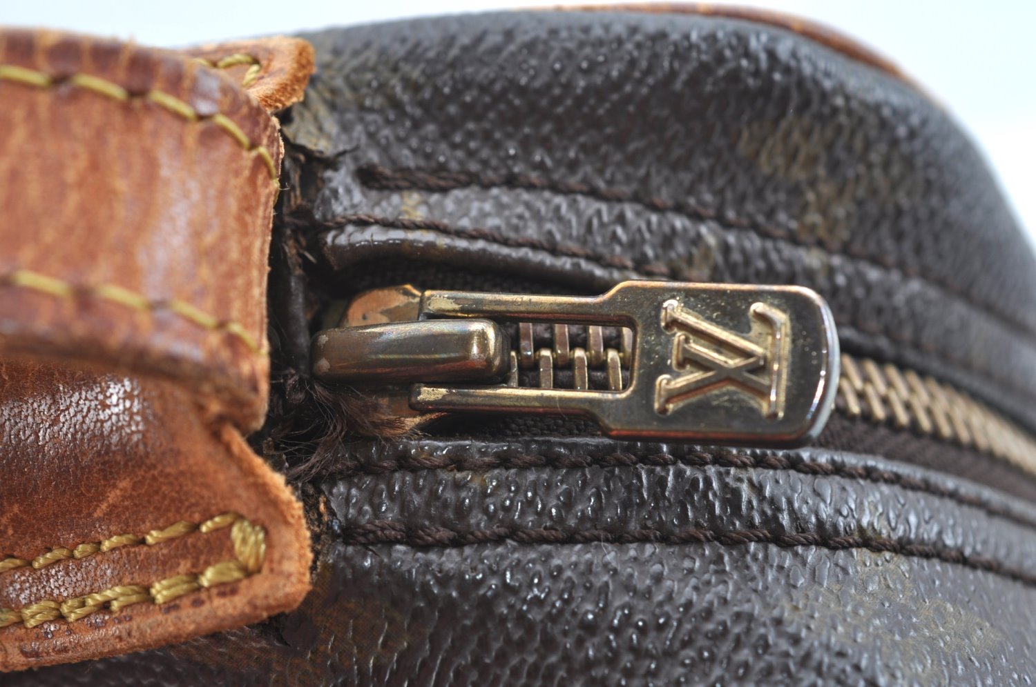 Auth Louis Vuitton Monogram Jeune Fille GM Shoulder Cross Bag Old Model LV K9390