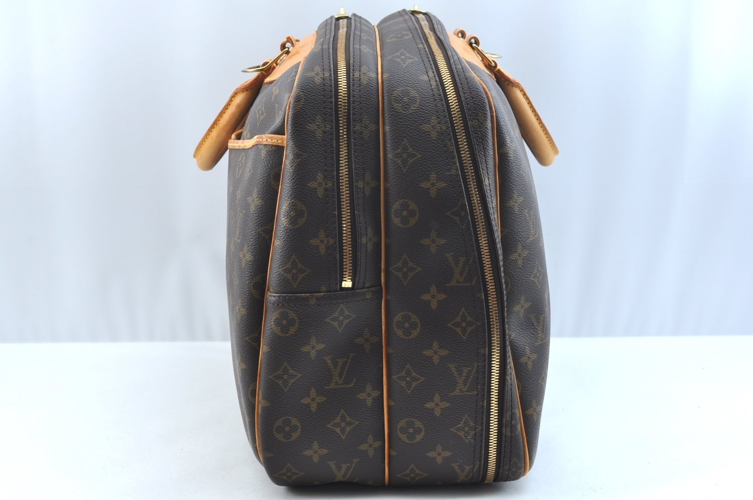 Authentic Louis Vuitton Monogram Alize 24 Heures Boston Hand Bag M41399 LV K9393