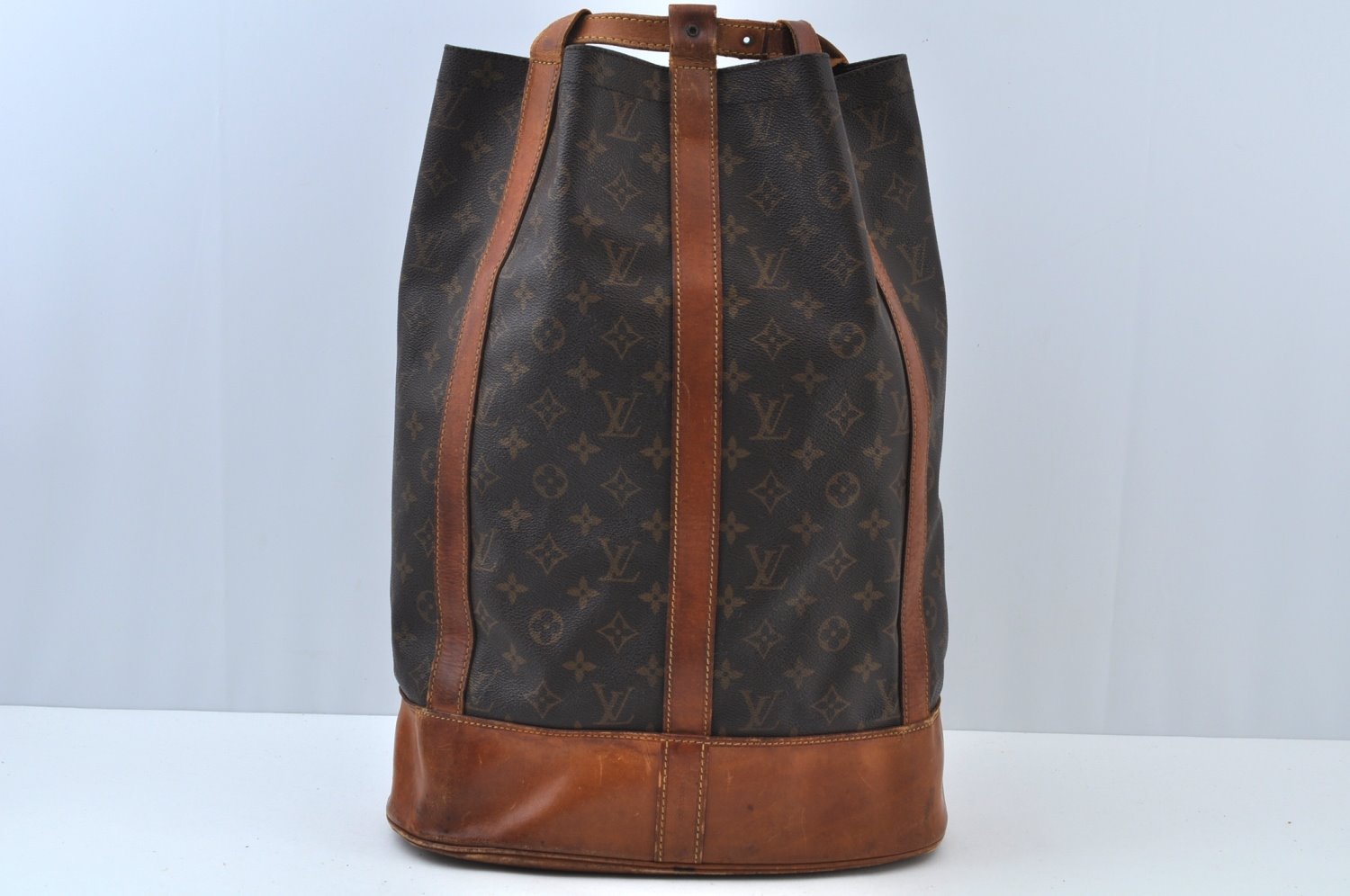 Authentic Louis Vuitton Monogram Randonnee GM Shoulder Bag M42244 Junk K9399