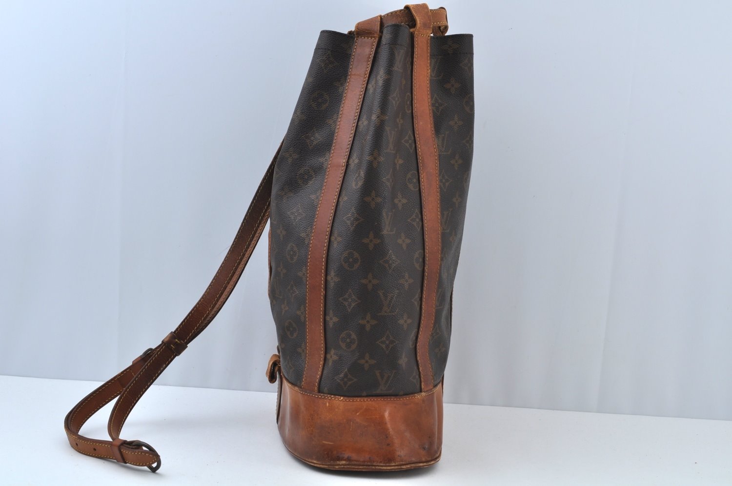 Authentic Louis Vuitton Monogram Randonnee GM Shoulder Bag M42244 Junk K9399