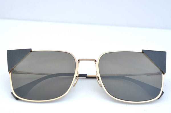 Authentic FENDI Vintage Cat Eye Type Sunglasses Titanium CS3 Black K9405