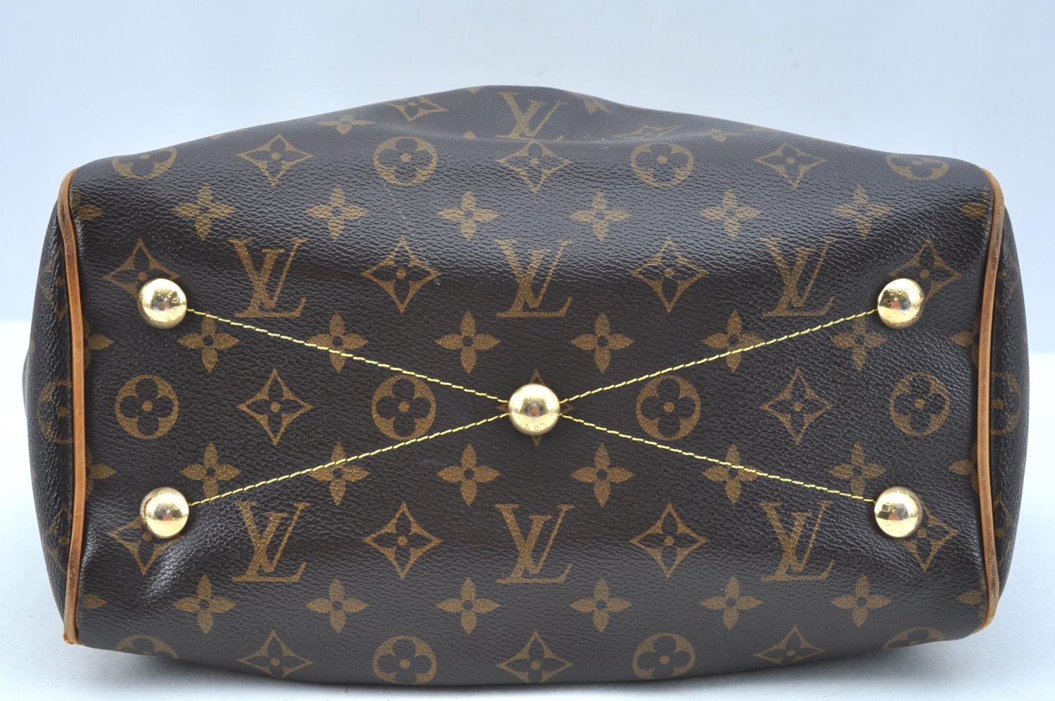 Authentic Louis Vuitton Monogram Tivoli PM Hand Tote Bag Purse M40143 LV K9407