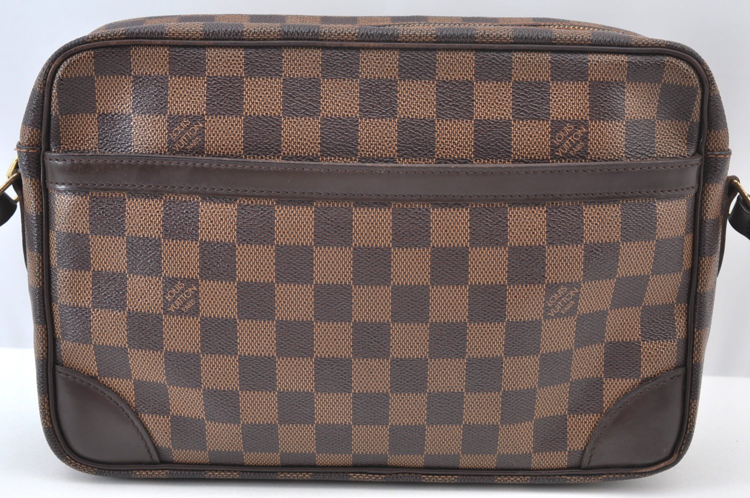 Authentic Louis Vuitton Damier Trocadero 27 Shoulder Cross Bag N48085 LV K9410